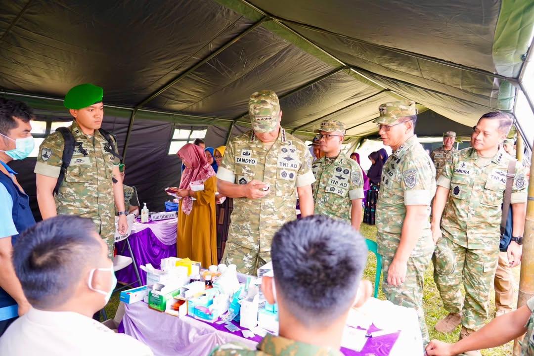 Pangdam III/Siliwangi hingga Wapang TNI Sidak Yonif Badak Sakti Pandeglang, Pastikan Markas Baru Beri Dampak Ekonomi ke Warga