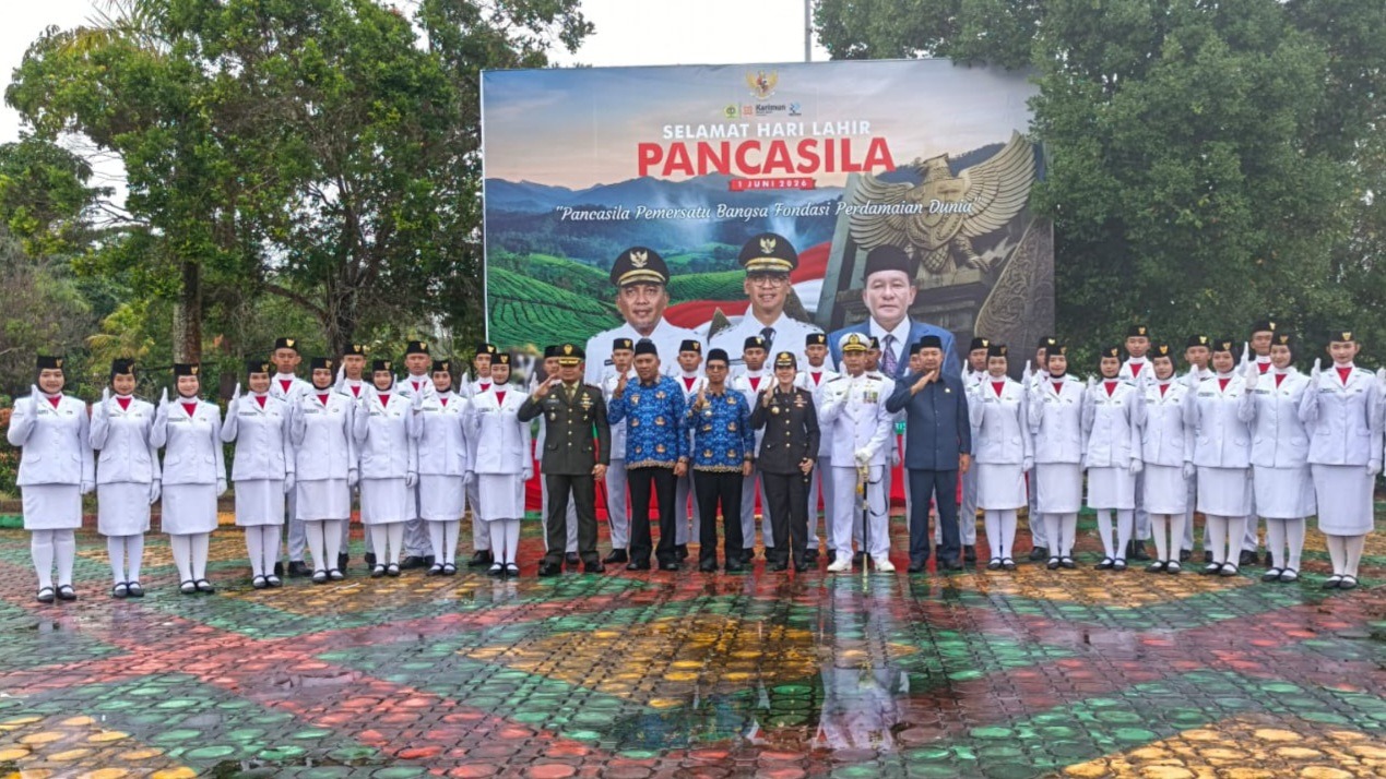 Bupati Karimun Iskandarsyah Pimpin Upacara Hari Lahir Pancasila 2026, Ajak Warga Perkuat Toleransi dan Gotong Royong