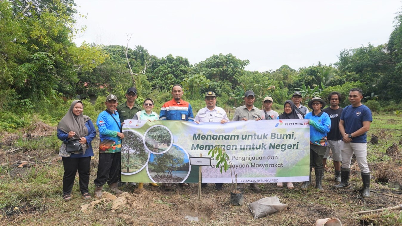 PT Pertamina EP Tanam 1.000 Bibit Mangrove dan Durian di Pesisir Bunyu, Kalimantan Utara