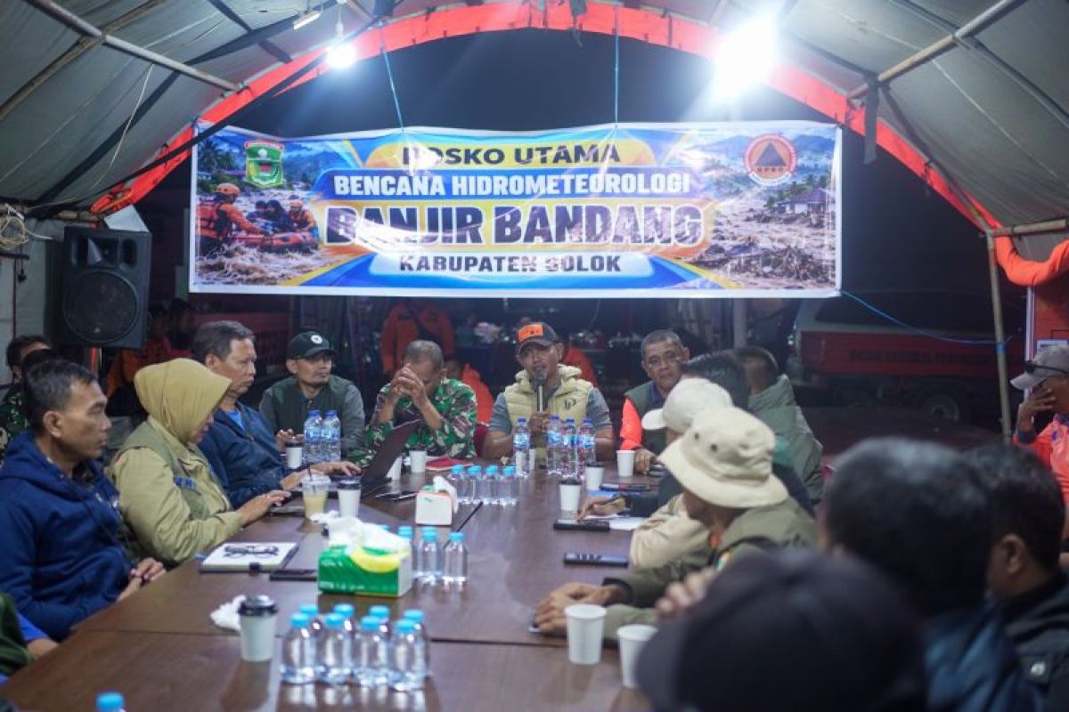 Pemkab Solok Perkuat Koordinasi Pascabanjir Bandang, Data Korban dan Alat Berat Dimutakhirkan