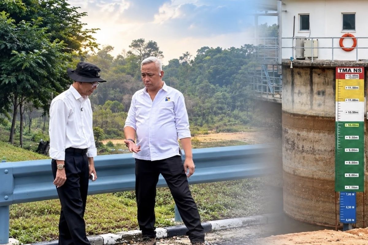 BP Batam Alirkan Air dari Embung Kebun Raya Nongsa ke Waduk Nongsa, TMA Kini 5,5 Meter