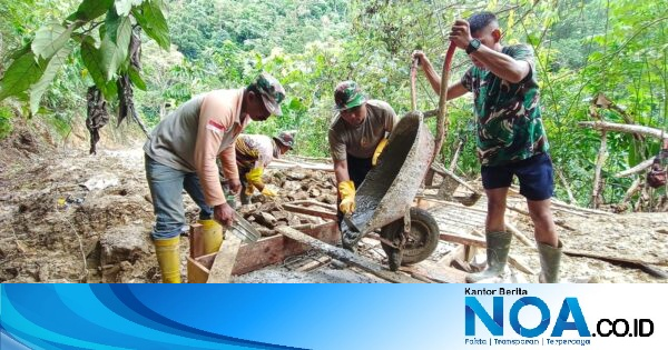 Satgas TMMD ke-129 Kodim 0107/Aceh Selatan Mulai Cor Box Culvert Titik 3 di Labuhanhaji Timur, Targetkan Rampung Sebelum Penutupan