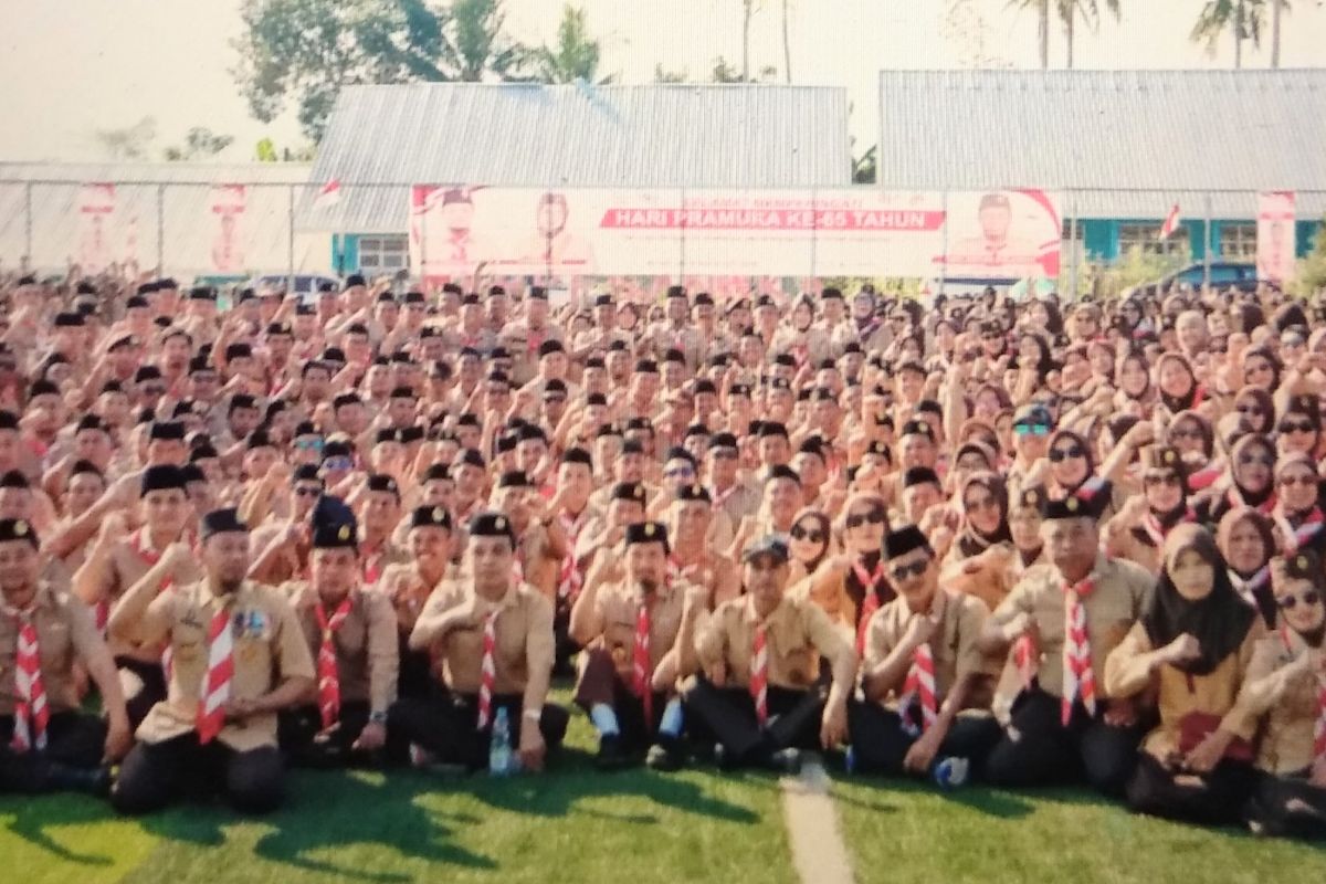 Peringatan Hari Pramuka ke-65 di Bone, Gubernur Sulsel Tekankan Kemandirian Modal Generasi Emas 2045