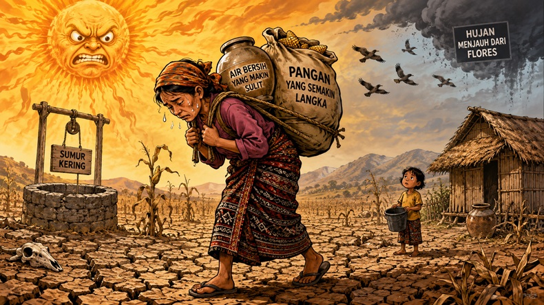 Krisis Iklim di NTT Perberat Beban Ganda Perempuan, Webinar Hari Lingkungan Hidup Soroti Ancaman Proyek Panas Bumi Flores