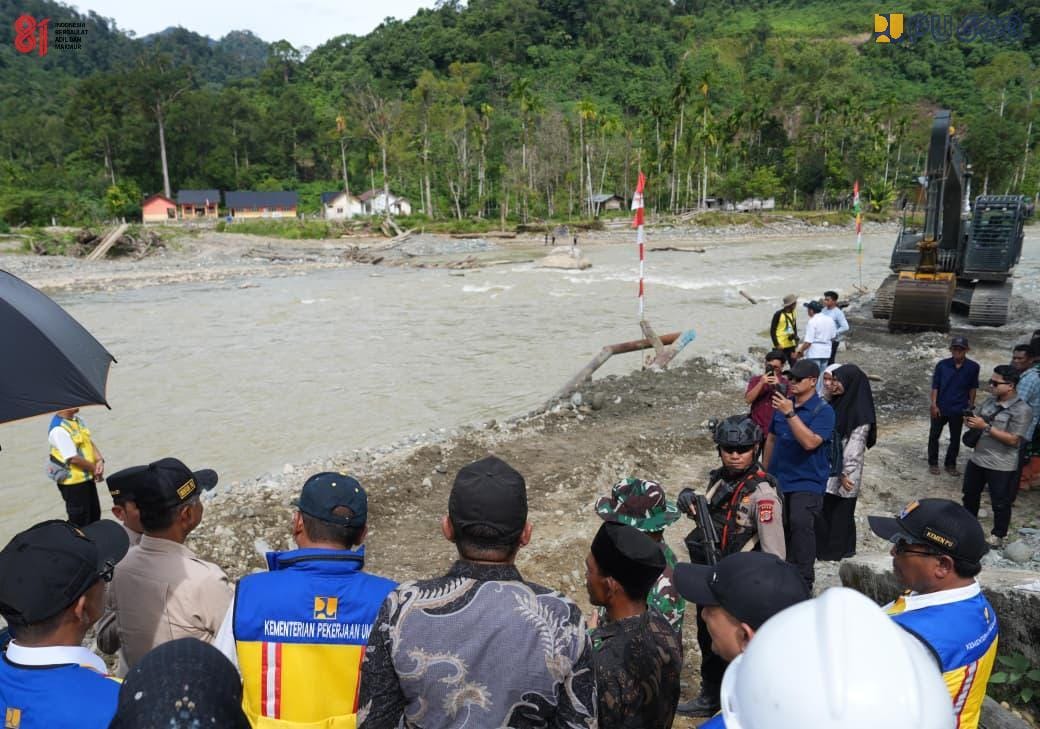 Jembatan Gantung Sikundo Aceh Barat yang Hanyut Dibangun Ulang Lebih Tinggi, Target Layani Roda Empat