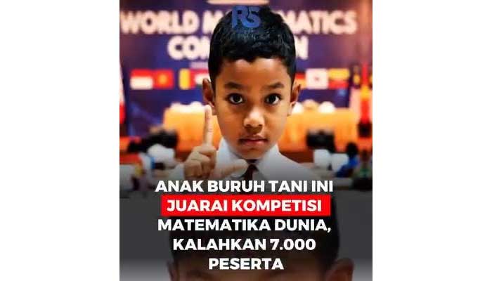 Anak Buruh Tani Asal NTT Juarai Kompetisi Matematika Dunia, Kalahkan 7.000 Peserta dari Berbagai Negara