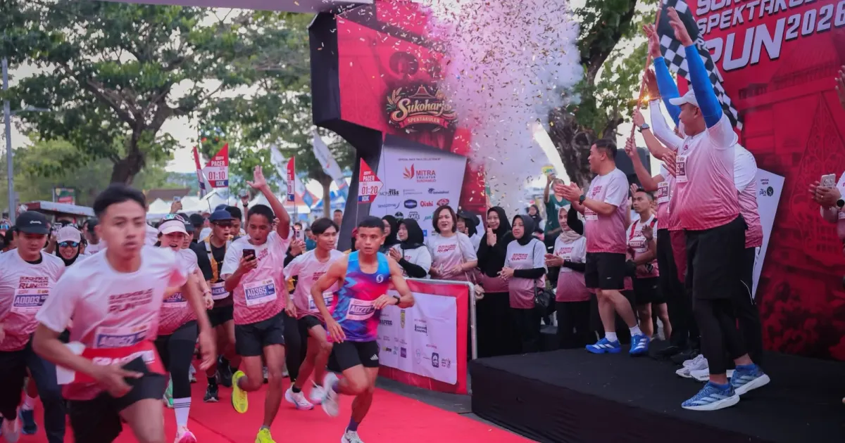 Gubernur Ahmad Luthfi Ikut Ramaikan Sukoharjo Spektakuler Run 2026, 2.000 Pelari Serbu Event Sport Tourism di Jateng