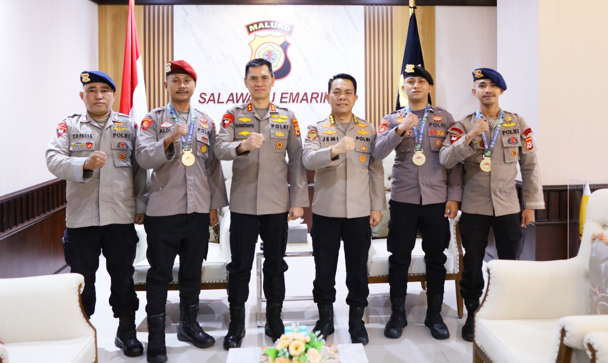 Tiga Atlet Taekwondo Polda Maluku Borong Emas di Kejurnas Kapolri Cup 2026, Kapolda Beri Apresiasi Langsung