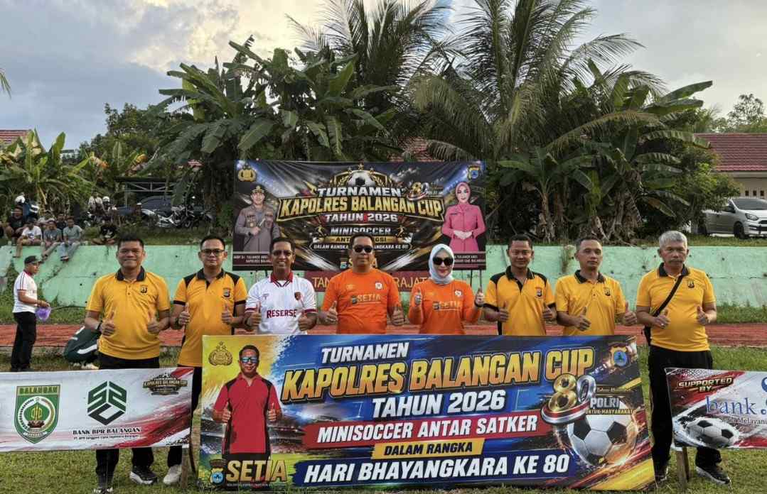 Final Minisoccer Hari Bhayangkara ke-80 Polres Balangan, Sat Reskrim Kalahkan Gabsie FC 3-1
