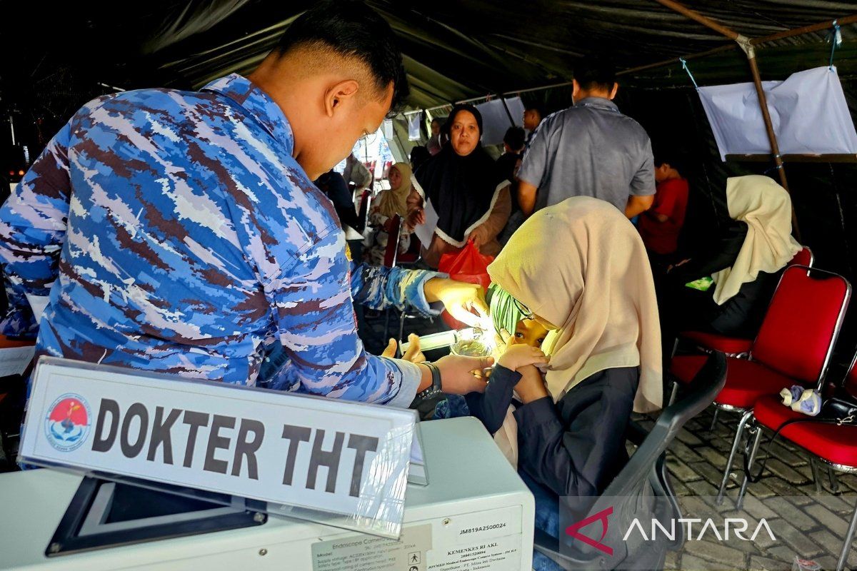 Lanud RSA Natuna Gelar Pengobatan Massal Gratis, 184 Warga Beranda Negeri Dapat Layanan Spesialis THT dan Gigi