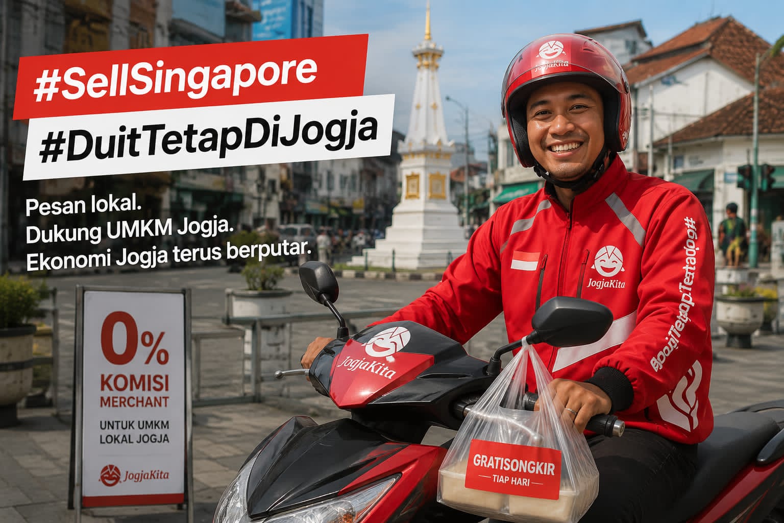 Kampanye #DuitTetapDiJogja, JogjaKita Dorong Warga Yogyakarta Belanja ke UMKM Lokal dengan Komisi 0 Persen