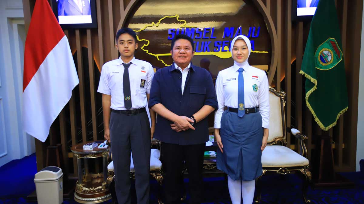 2 Calon Paskibraka Nasional Asal Sumsel Dapat Pesan Khusus dari Gubernur Herman Deru Sebelum Diklat di Depok