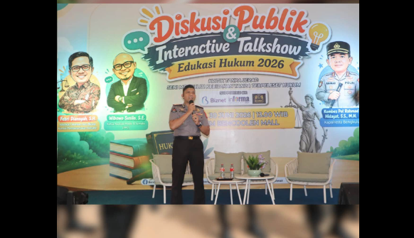 Kabid Humas Polda Bengkulu Ajak Masyarakat Tingkatkan Literasi Hukum Lewat Talkshow di Bencoolen Mall