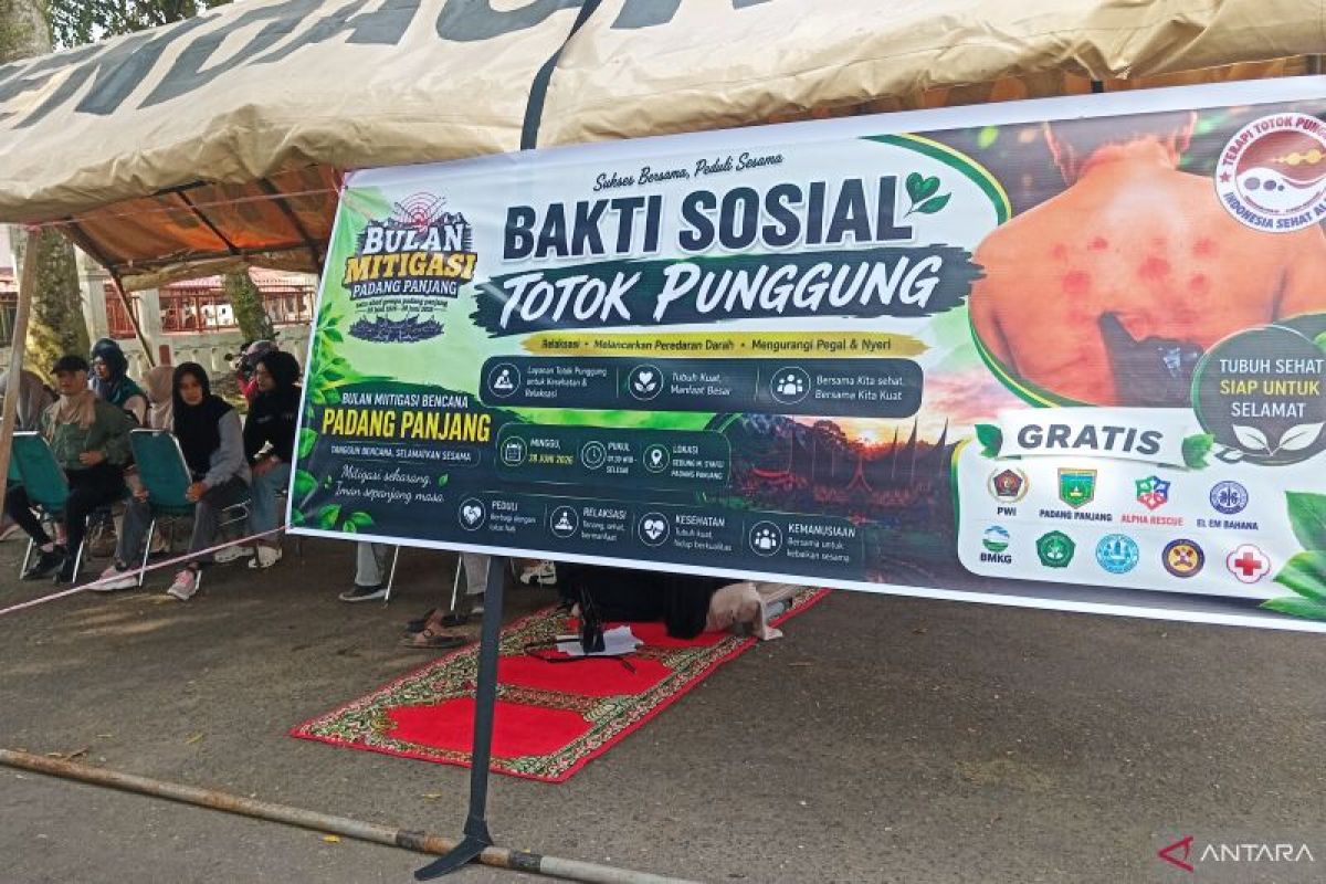 PWI Padang Panjang Gratiskan Terapi Totok Punggung untuk Warga, Peringati Seabad Gempa dan Bulan Mitigasi Bencana