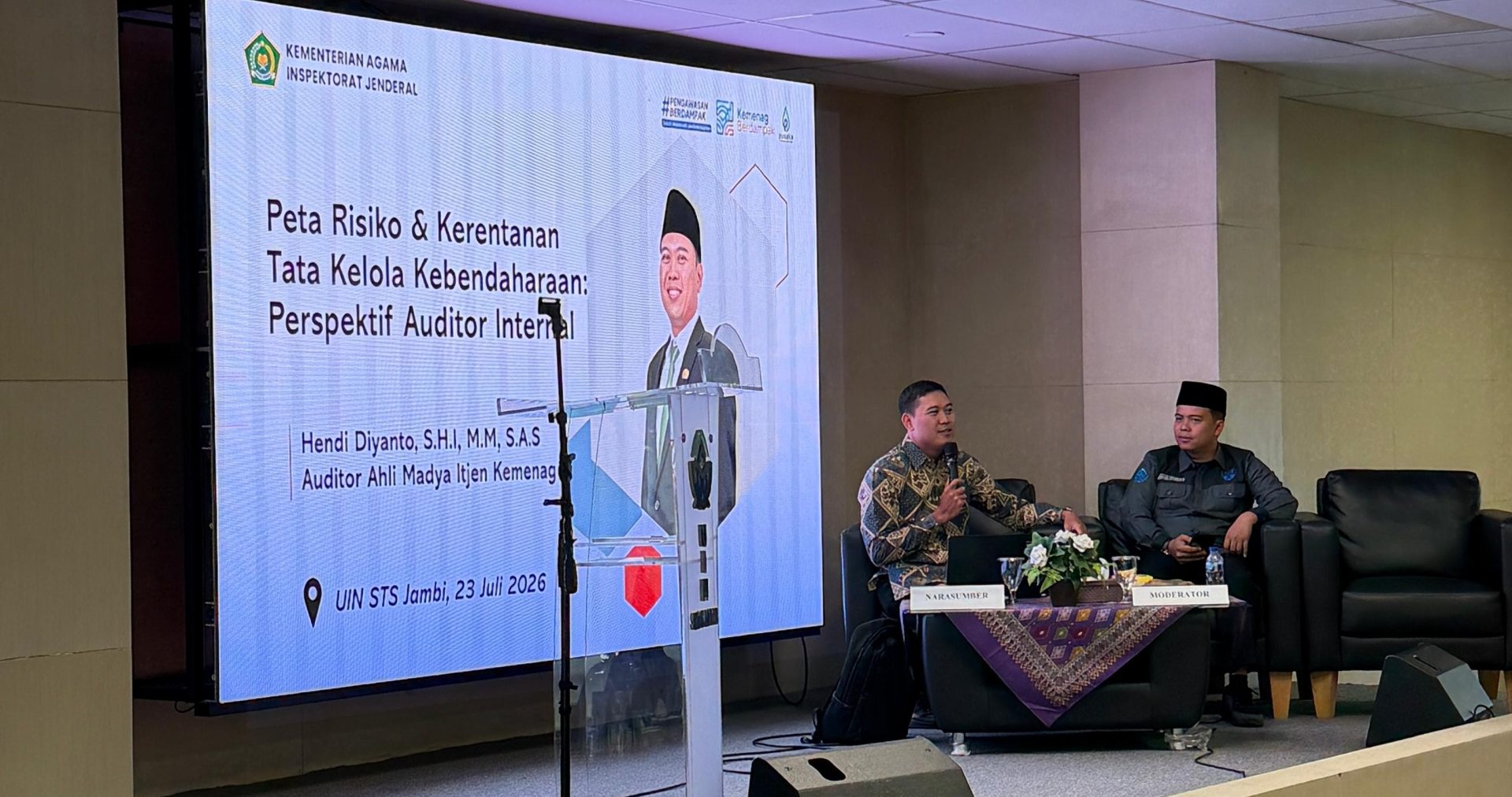 3 Materi Kunci dari Itjen Kemenag untuk Bendahara UIN STS Jambi: Peta Risiko hingga Audit BLU