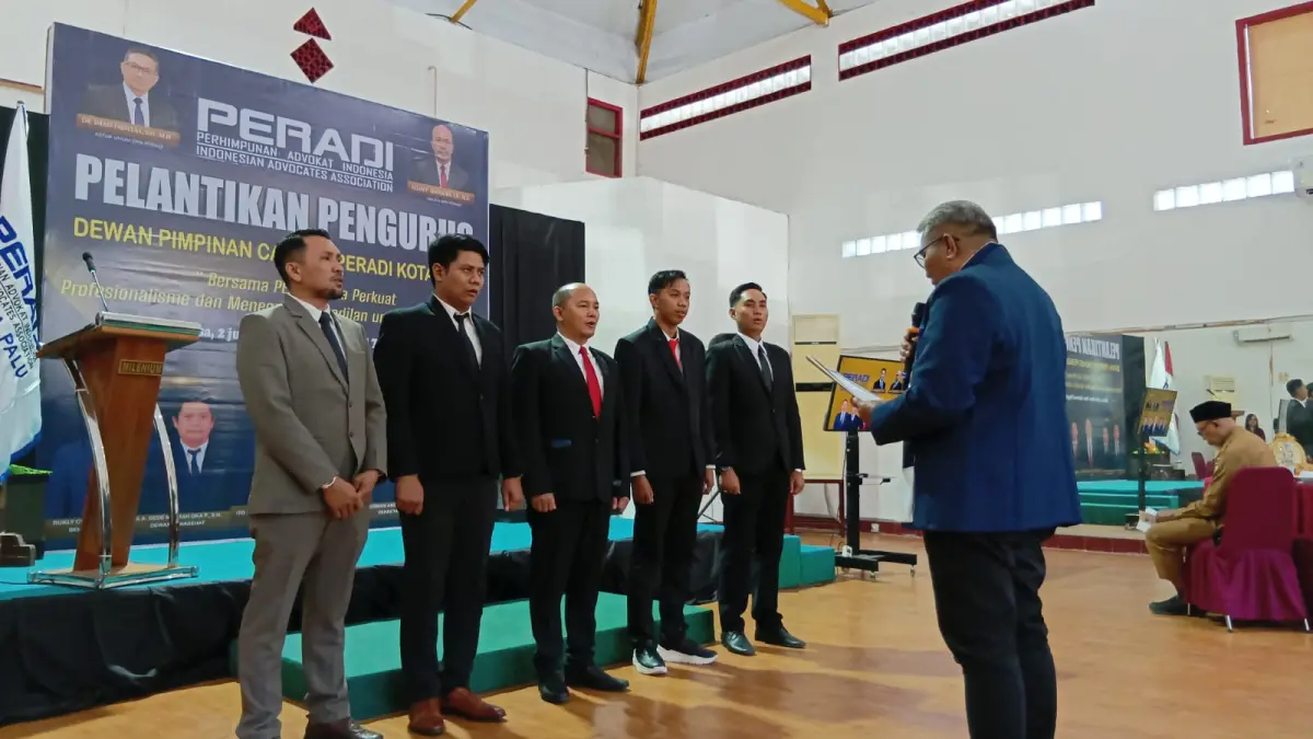 DPC PERADI Kota Palu Resmi Dilantik, Ito Lawputra Nahkodai Kepengurusan Periode 2024-2029