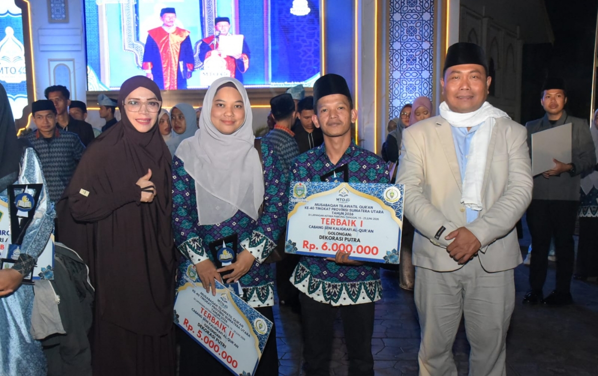 Kafilah Deli Serdang Raih Peringkat III MTQ Sumut ke-40, Gubernur Bobby Nasution Beri Hadiah Umrah ke Peserta Terbaik