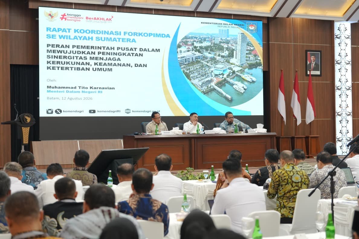 Mendagri Tito Karnavian Sebut Lampung dan Kepri Jadi Provinsi dengan Pertumbuhan Ekonomi di Atas Nasional, Forkopimda Diminta Solid