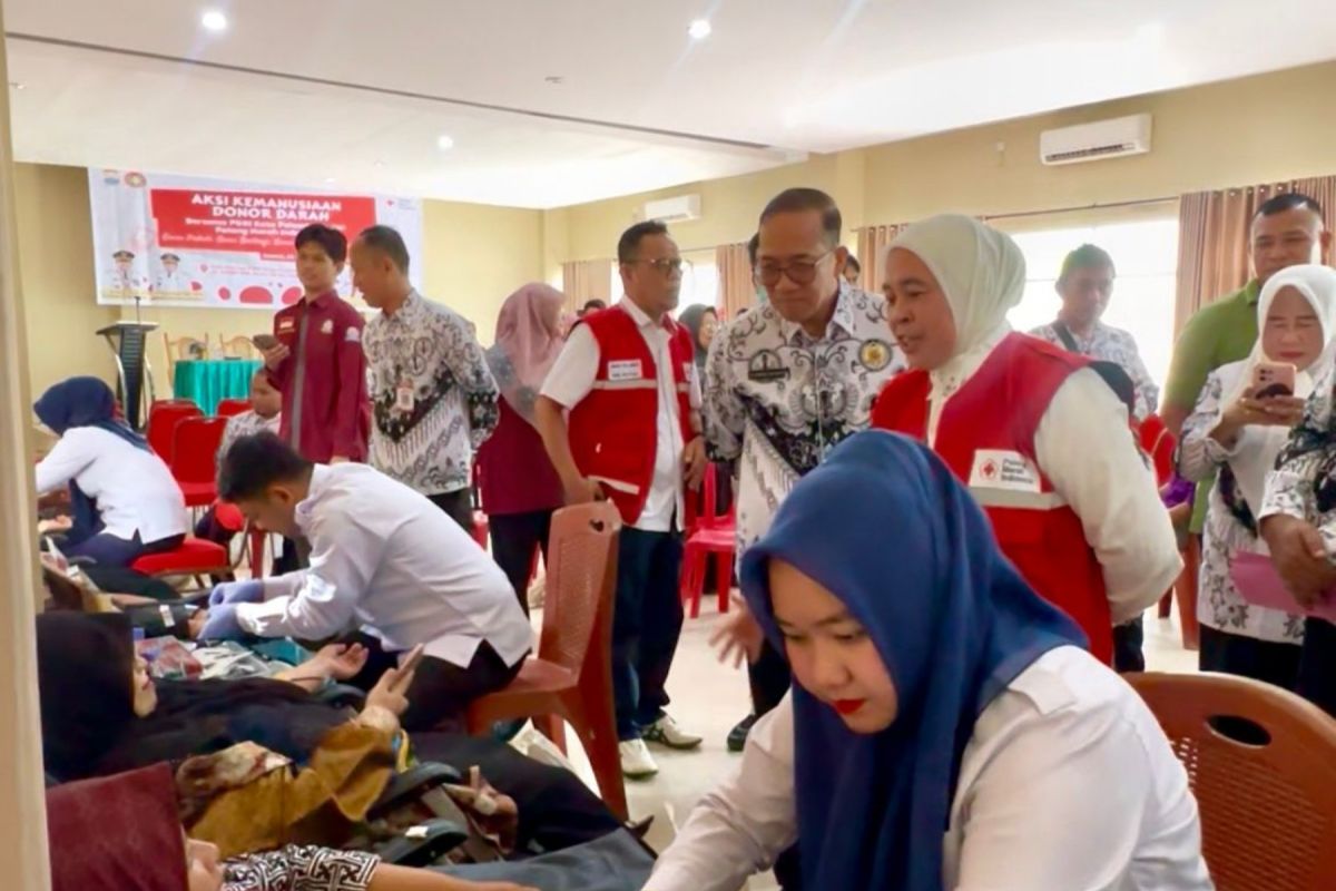 PMI Palembang Gandeng PGRI untuk Tambah 100 Kantong Darah, Target Dinaikkan Jadi 200 Kantong Tiga Bulan Lagi