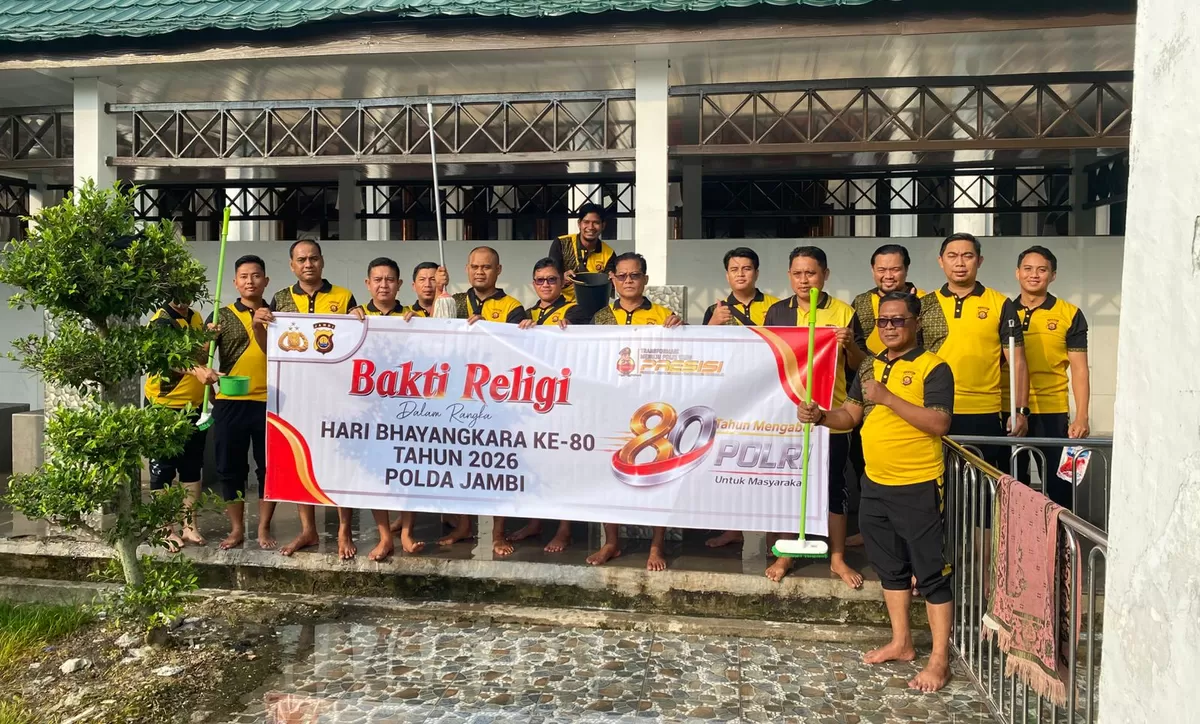 Polda Jambi Gelar Bakti Religi di Masjid, Gereja, dan Pura Sambut Hari Bhayangkara ke-80, Perkuat Kerukunan Umat Beragama