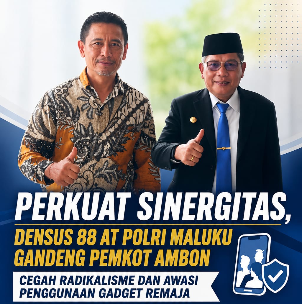 Pemkot Ambon Gandeng Densus 88 AT Polri Awasi Penggunaan Gadget Remaja Cegah Radikalisme Digital