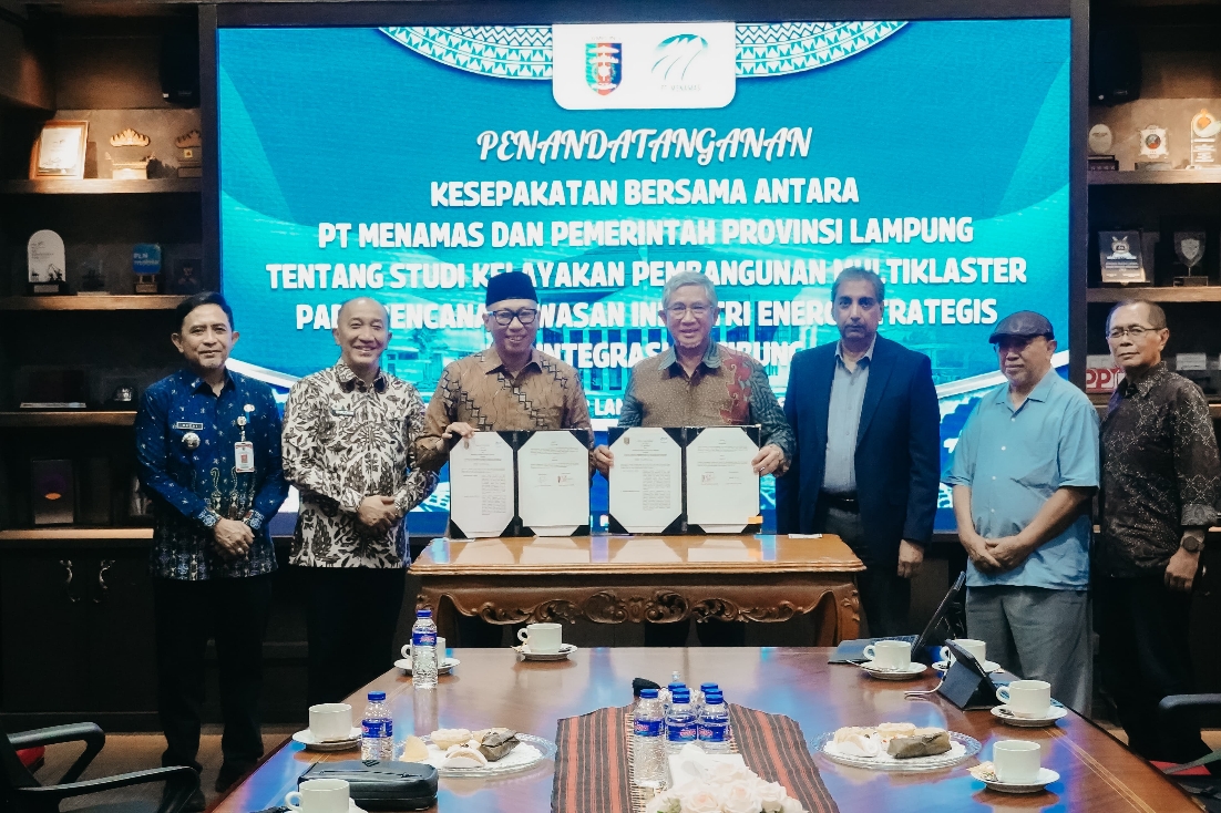 Pemprov Lampung Teken Studi Kelayakan Pembangunan Kilang Minyak Raksasa di Katibung Bersama Perusahaan Eropa