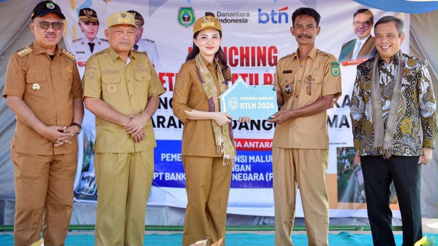Gubernur Malut Sherly Tjoanda Laos dan BTN Groundbreaking 36 Rumah Layak Huni di Halmahera Barat, Dana Rp2,4 Miliar dari TJSL