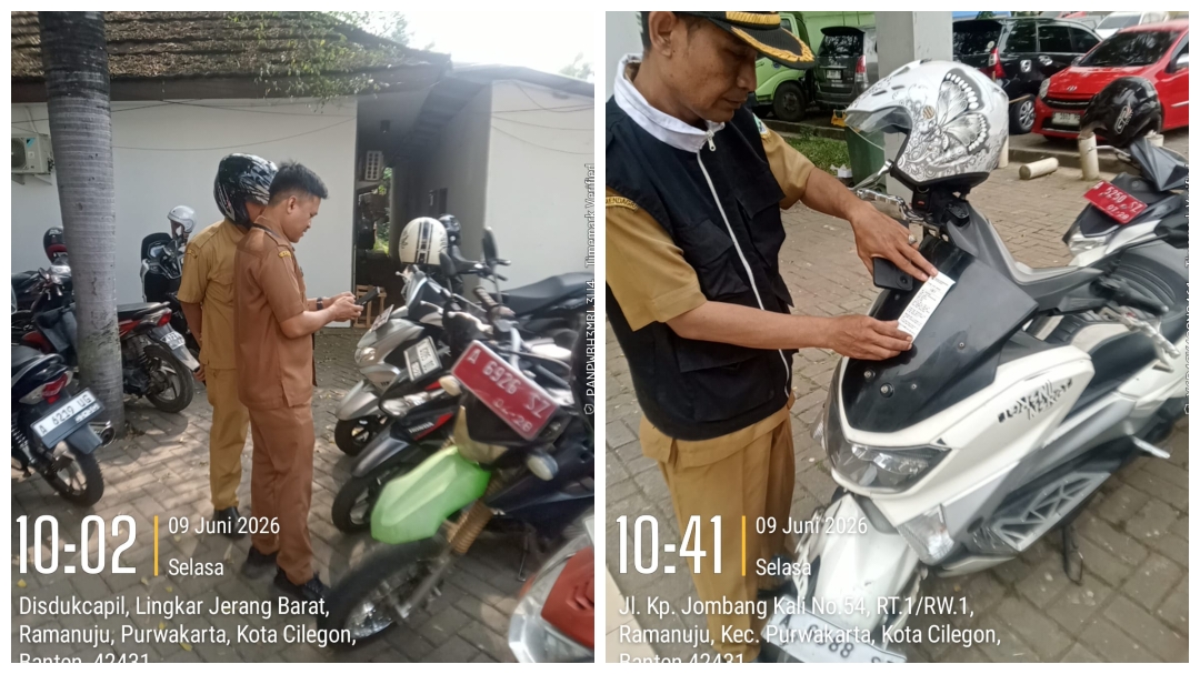 Razia Pajak Door-to-Door di Cilegon, 50 Kendaraan Termasuk Plat Merah Pemkot Terjaring Tunggakan