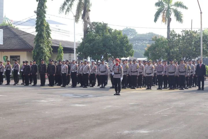 Polres Cilegon Peringati Hari Bhayangkara ke-80, Kapolres Bacakan Amanat soal Integritas dan Adaptasi Teknologi
