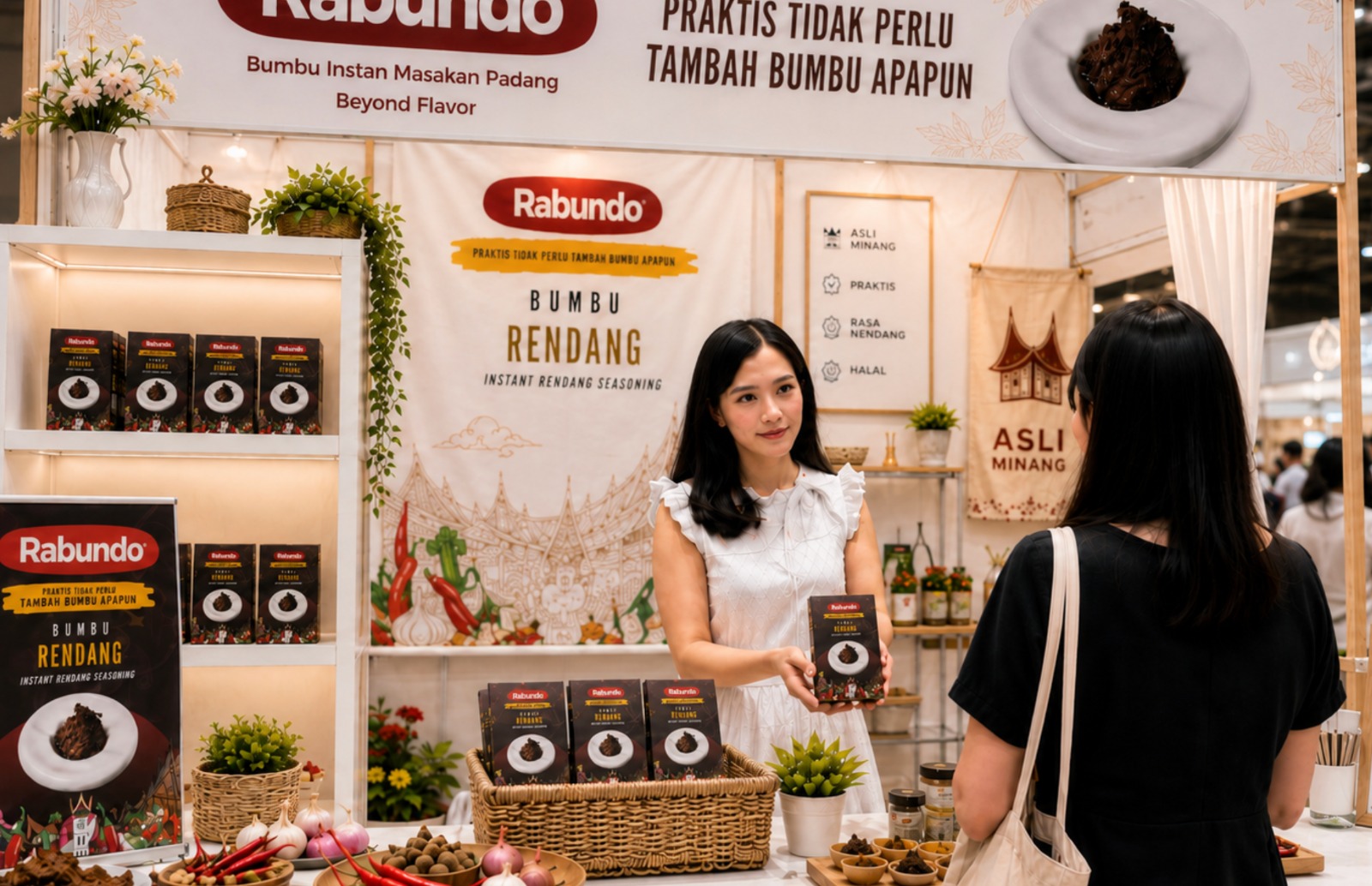 Berkat Rumah BUMN BRI Bakauheni, Bumbu Rendang Rabundo dari Lampung Selatan Tembus Ritel Modern hingga Marketplace