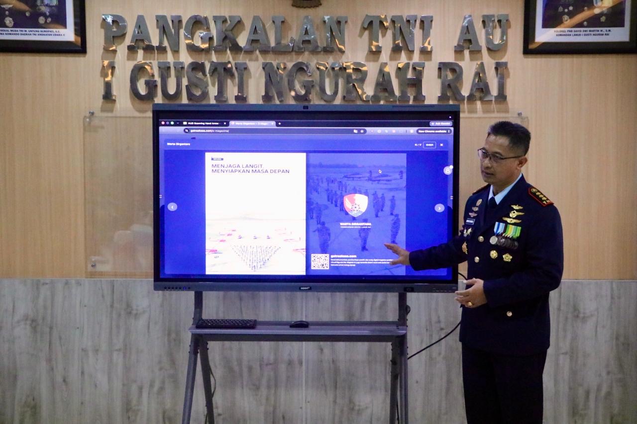 Peringati Hari Bakti TNI AU ke-79, Lanud I Gusti Ngurah Rai Luncurkan Gatra Akasa, Majalah Digital Pertama di Lingkungan Pangkalan