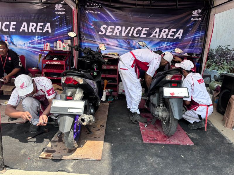 Promo Servis Honda Rp10 Ribu di Bengkulu Diserbu Warga, Dapatkan 7 Point Safety Check Gratis di Bencoolen Mall