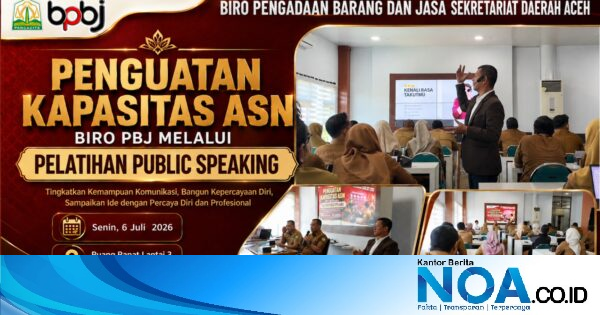 Biro Pengadaan Barang dan Jasa Setda Aceh Latih ASN Public Speaking, Bekali Teknik Atasi Demam Panggung