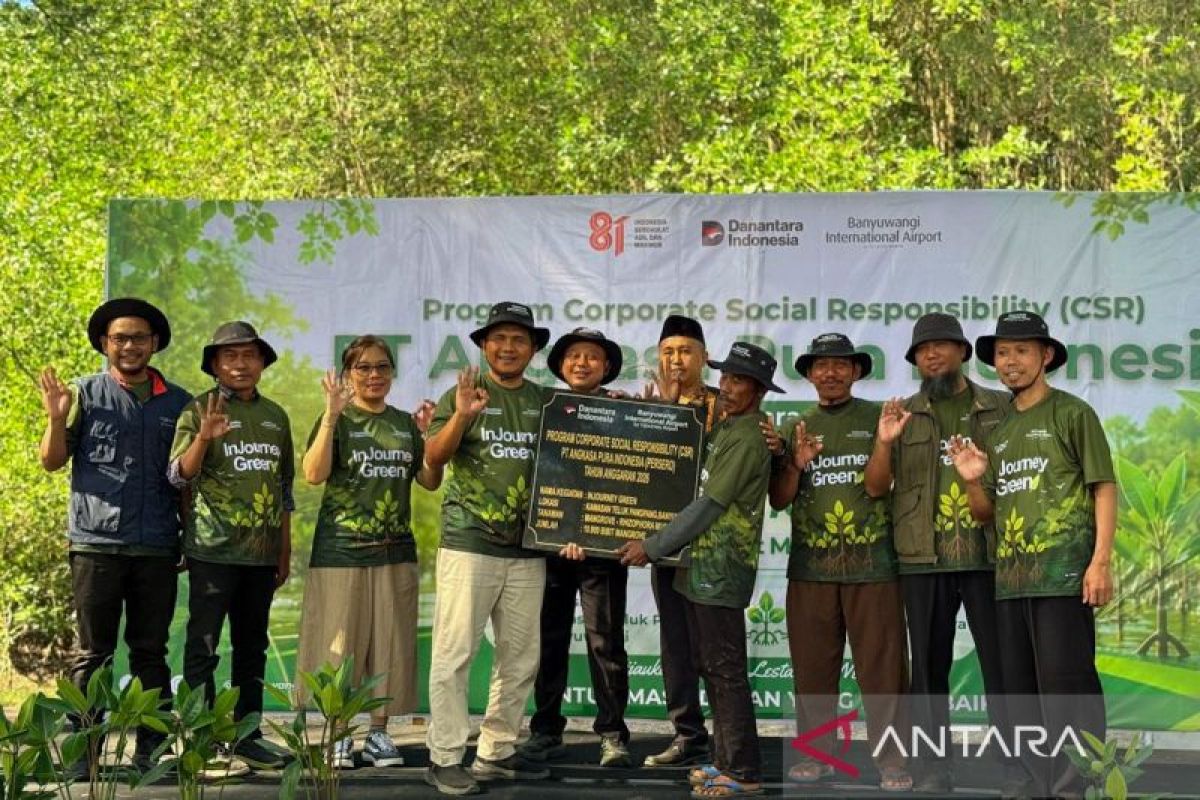 InJourney Airports Tanam 10.000 Bibit Mangrove di Pesisir Banyuwangi, 7.000 di Antaranya di Muncar