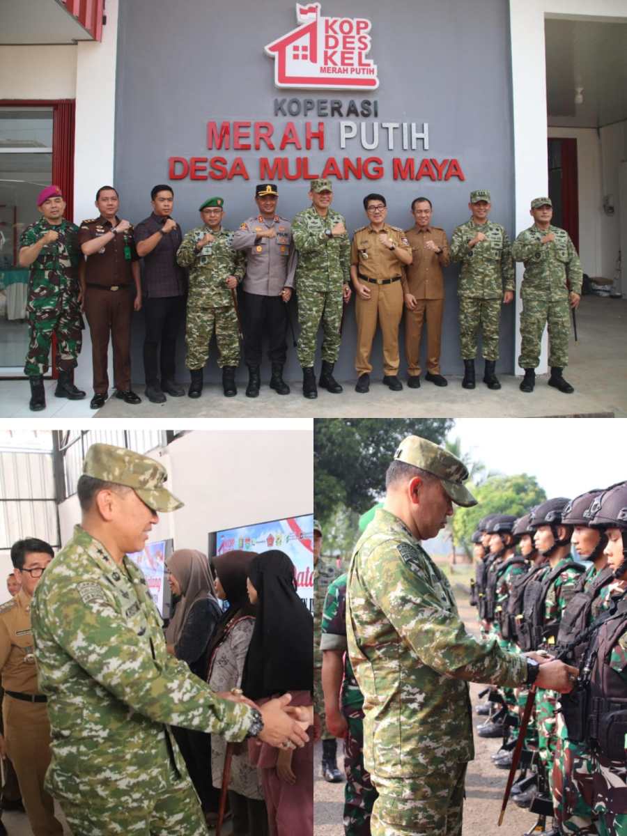 Pangdam XXI/Radin Inten Tinjau Kesiapan Koperasi Desa Merah Putih di Lampung Utara, Dandim 0412/LU Pastikan Dukungan Penuh