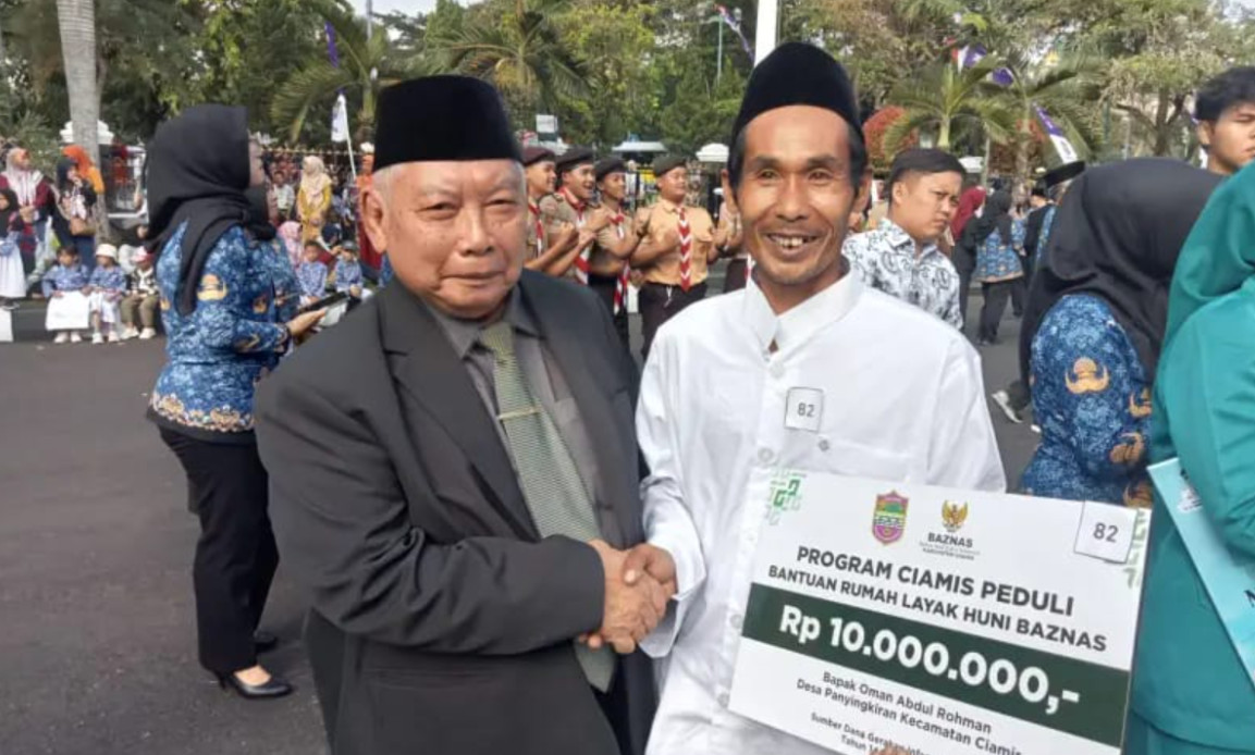 BAZNAS Ciamis Salurkan Bantuan 100 Rumah Layak Huni di HUT ke-384, Total Rp 1 Miliar dari Infaq Ramadan