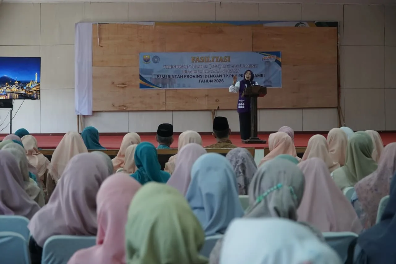 Hesti Haris Ajak Warga Sungai Penuh Aktif Bersholawat, TP PKK Jambi Siapkan Pelatihan Pembina untuk Remaja