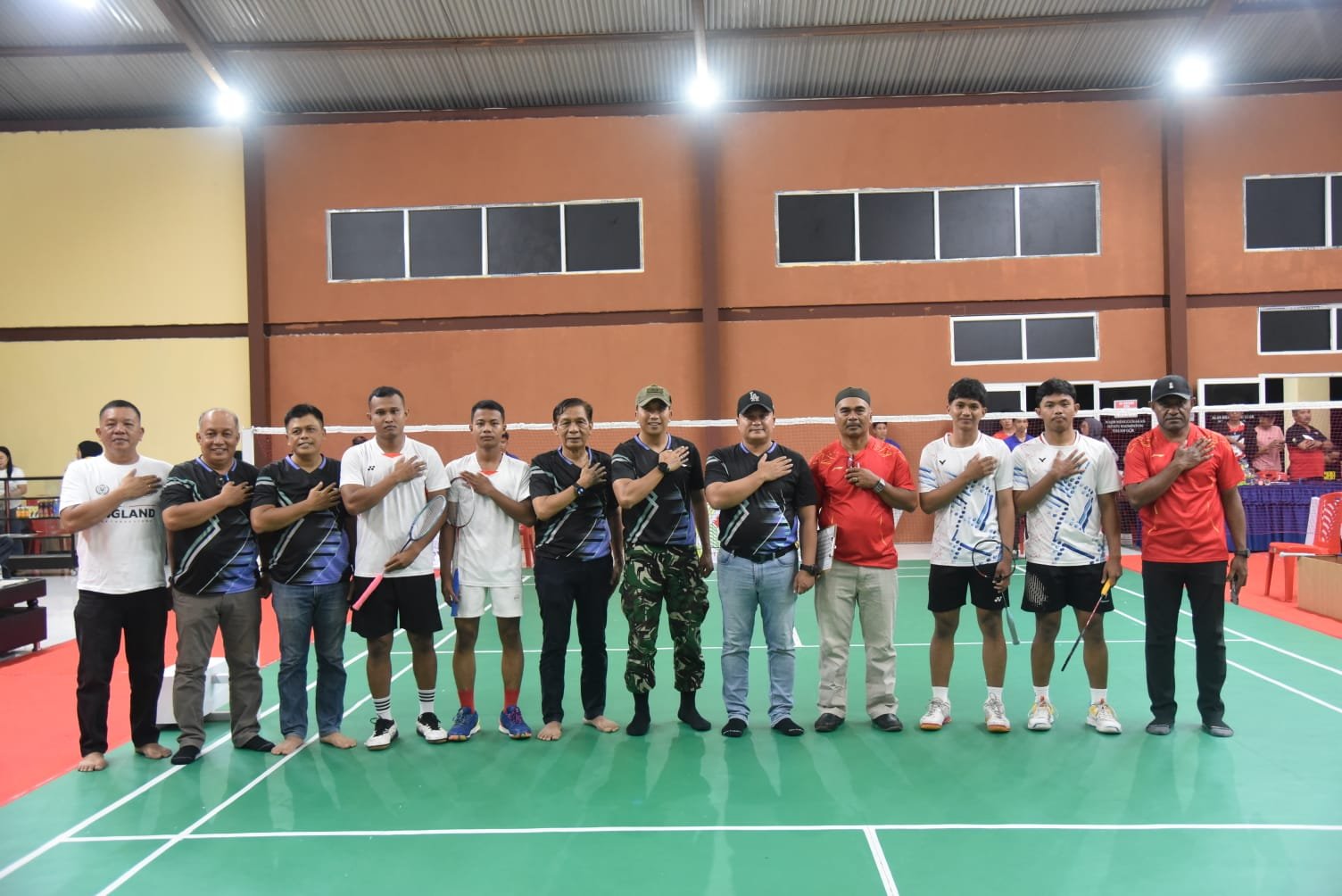 Turnamen Badminton Bhayangkara Cup 2026 di Morut Resmi Dibuka Kapolres, Danyon 825 Garudah Turut Hadir