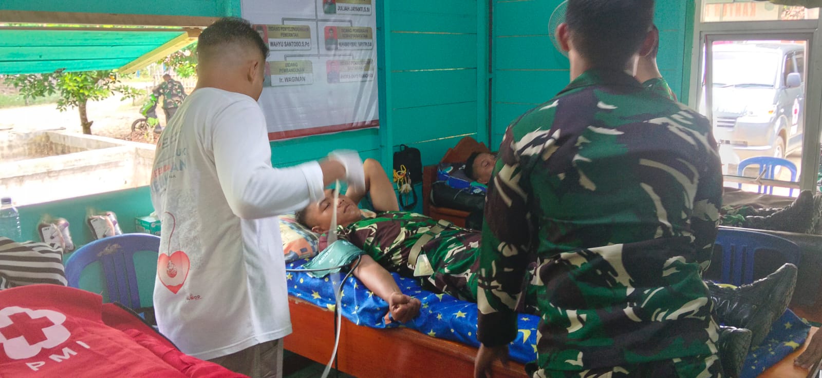 Kolaborasi Sibat Air Muring, PMI Bengkulu Utara, dan Yonif TP 847/VS Kumpulkan Puluhan Kantong Darah dalam Aksi Donor Massal