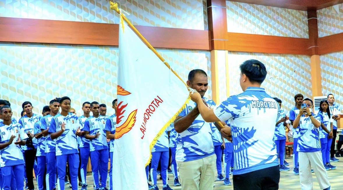 Wabup Morotai Rio Christian Pawane Lepas 16 Cabor ke Porprov V Maluku Utara, Target Juara Umum