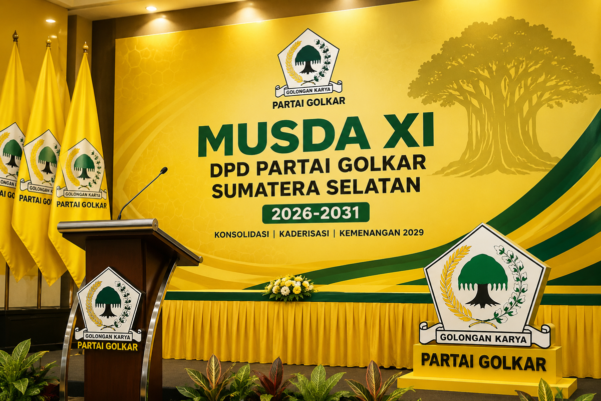 Musda Golkar Sumsel Agustus 2026: 8 Kandidat Berebut 23 Suara, Ini Modal Politik Masing-Masing