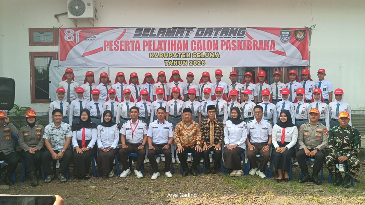Wabup Seluma Gustianto Lepas 36 Paskibraka untuk Karantina 10 Hari, Ingatkan Bahaya Pernikahan Dini