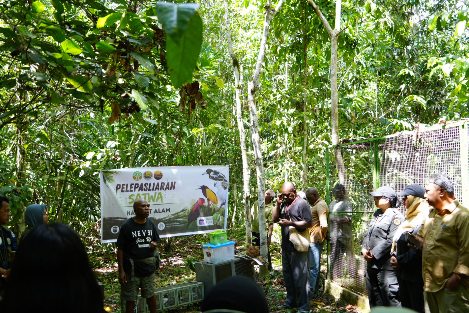 Karantina Papua Kembalikan Puluhan Flora dan Fauna Endemik ke Habitat Asli di Nimbokrang, Termasuk Cenderawasih