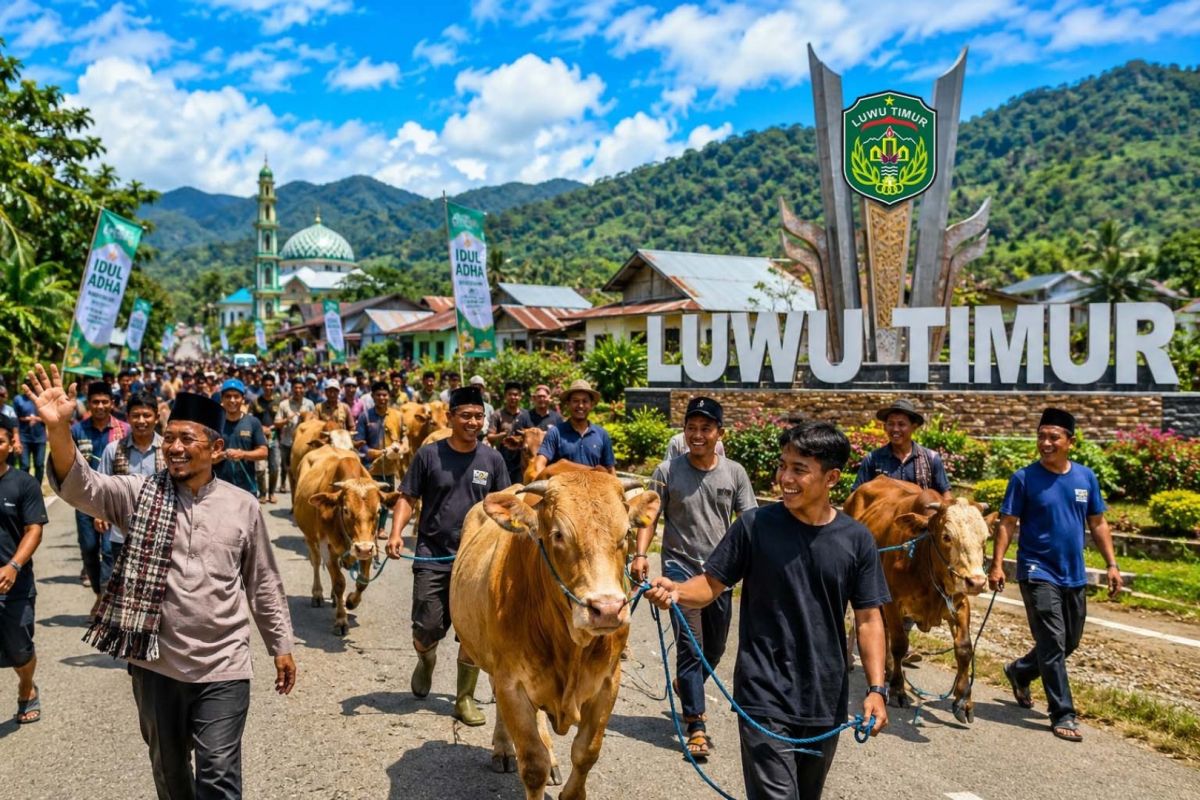 Partisipasi Kurban di Luwu Timur Naik Signifikan, 2.206 Ekor Sapi dan Kambing Siap Disembelih