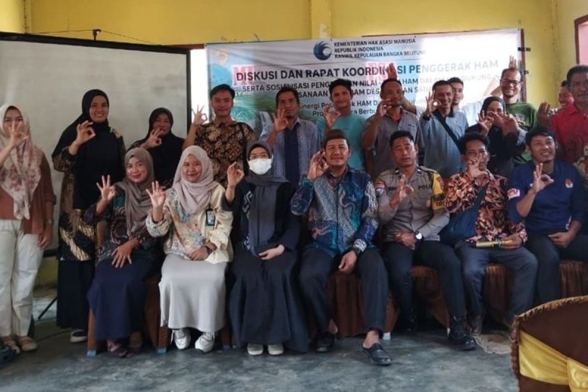 KemenHAM Babel perkuat HAM Aparatur Pemdes Berbura