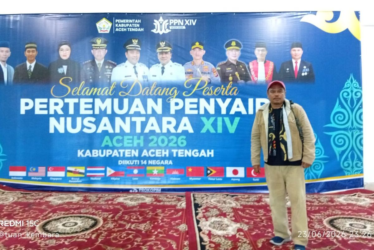 Guru SMKN 2 Sijunjung Dedy Bachta Wakili Indonesia di Forum Sastra 14 Negara di Aceh, Bawa Misi Gerakan Literasi