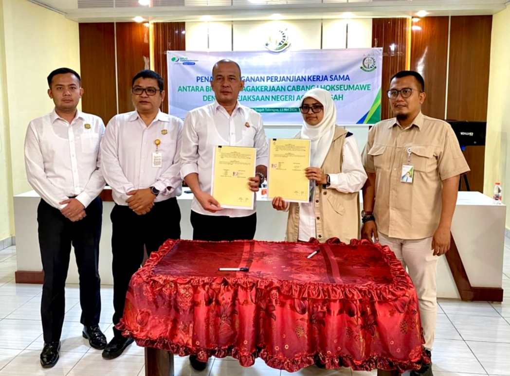 BPJS Ketenagakerjaan Lhokseumawe Gandeng Dua Kejaksaan Negeri di Aceh untuk Tagih Tunggakan Iuran Perusahaan