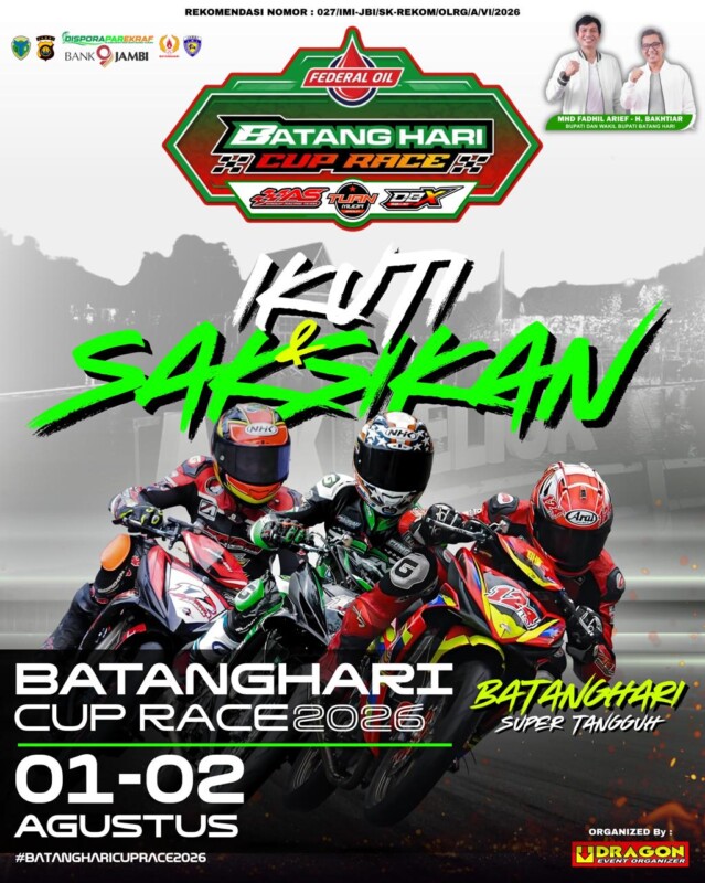 Dragon Event Organizer Siapkan 20 Kelas Balap di Batanghari Cup Race 2026, Sirkuit Bebe’an Muara Bulian Jadi Arena