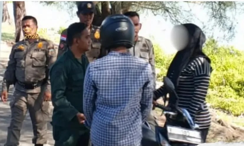 Satpol PP-WH Banda Aceh Beri Pembinaan ke Pasangan Muda-Mudi di Pantai Ulee Lheue, Ini Pelanggaran yang Ditegur