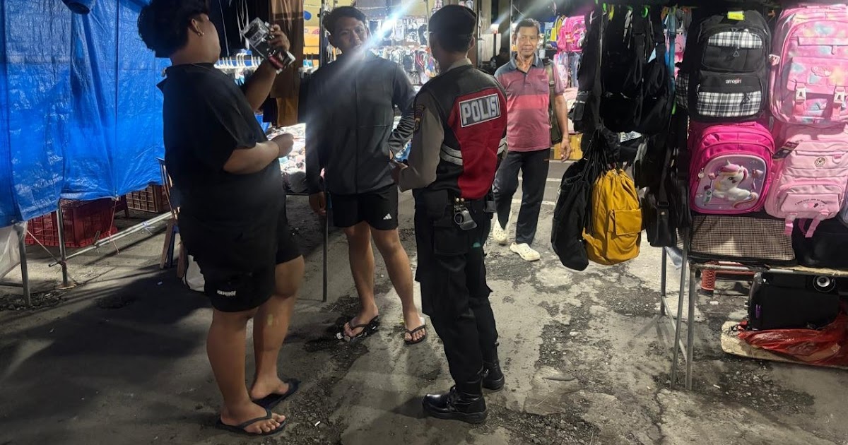 Sat Samapta Polres Klungkung Patroli Malam di Kertha Gosa hingga Rest Area Goa Lawah, Cegah Curanmor dan 3C